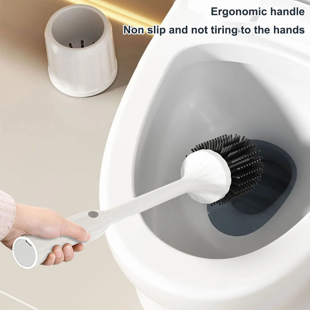 Nettoyeur de toilettes électrique avec longue poignée antidérapante