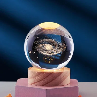 Boule De Cristal galaxie lumineuse 3D créative