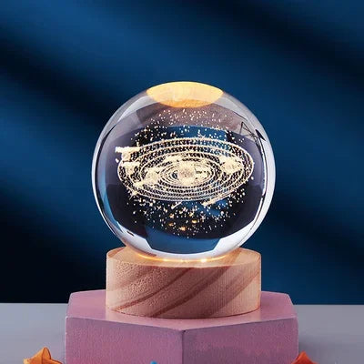 Boule De Cristal galaxie lumineuse 3D créative