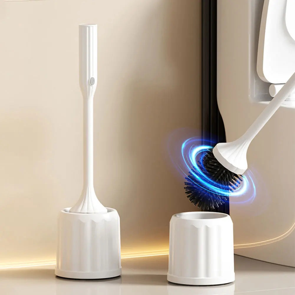 Nettoyeur de toilettes électrique avec longue poignée antidérapante
