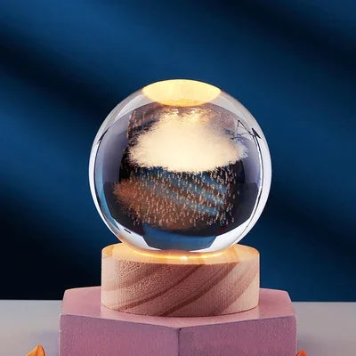 Boule De Cristal galaxie lumineuse 3D créative