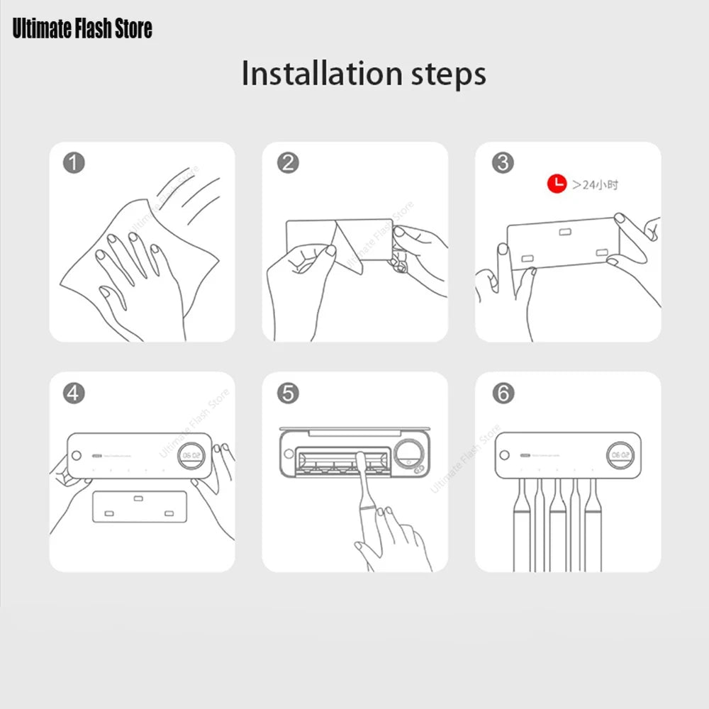 Stérilisateur UV & Porte-Brosse Séchage Rapide