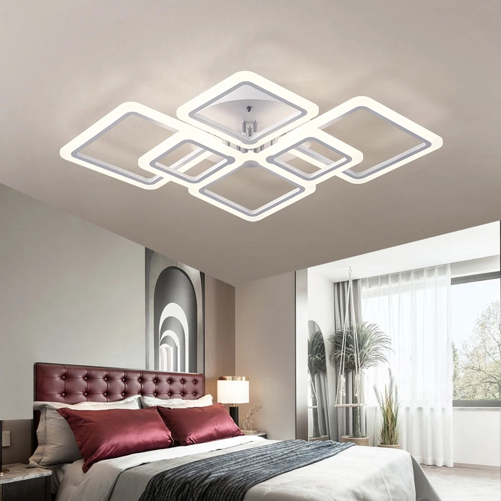 Lampe à suspension de plafond carrée Simple