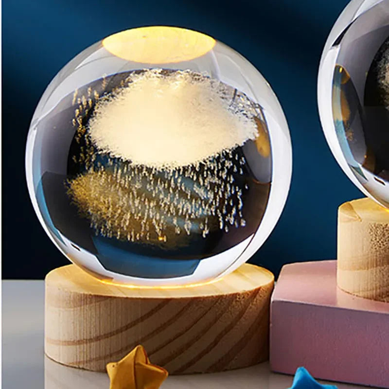 Boule De Cristal galaxie lumineuse 3D créative