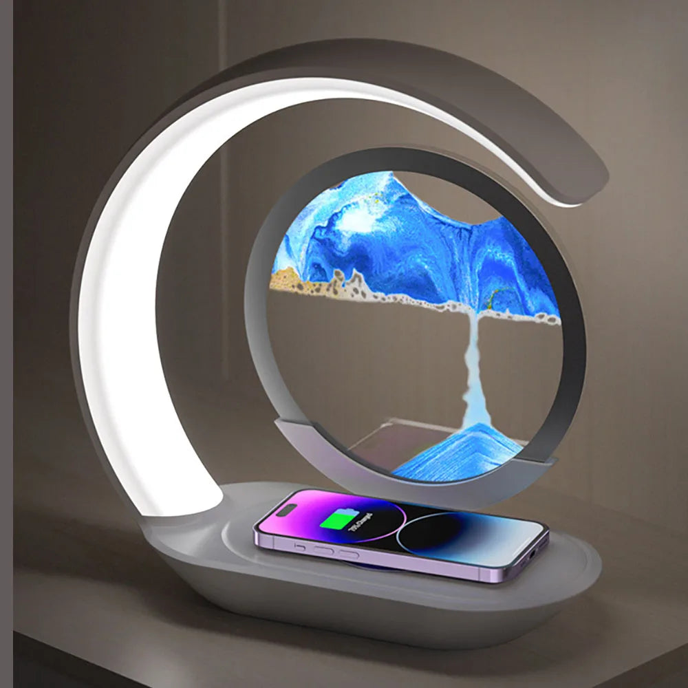 Quicksand-Lampe de table de chargement sans fil USB