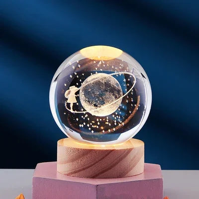 Boule De Cristal galaxie lumineuse 3D créative